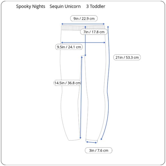 Spooky Night Unicorn Sequin 3 Toddler 2 Piece Kids Orange Shirt Pants Set - Picture 3 of 12